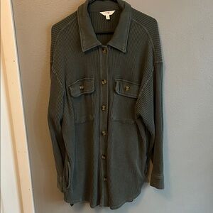 Terra & Sky Waffle Knit Blouse